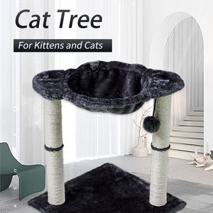 Pets Wooden Cat Bed Toy Climbing Jumping Platform Frame Pet Supplies House Sisal Posts Scratcher Cat Tree