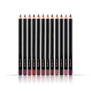 Läpppennor 12 st set NICEFACE Vattentät Långvarig Lip Liner Pencil Lipliner Pen Makeup Cosmetic 230705