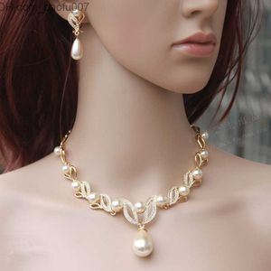 Collane con ciondolo Accessori da sposa Set di gioielli da sposa Orecchini Collana Set di gioielli da donna Acero Acciaio inossidabile Joyeria Mujer Nuovo 2021 Z230706