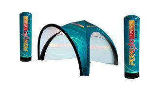 Всплывающая водонепроницаемая палатка с навесом, настраиваемая печать, наружная реклама, гигантский шатер-паук, надувная палатка для мероприятий