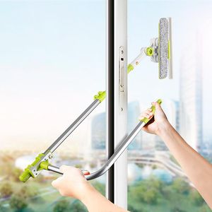 Cleaners Sdarisb Window Squeegee Microfiber Extendable Window Scrubber Washer Cleaner Tools 180 Rotatable Cleaning Brush for High Window