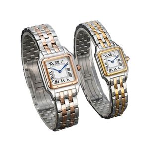 Designer Tank Womens Watch Manual Windup Square ladies Wristwatch Rose Gold Swiss Dial Square Tank Art Deco Step Up Senator Style Luxury Wristwatch reloj