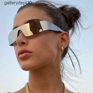 Cyberpunk glasses Y2K sunglasses for men Future technology square frameless cool sunglasses for women High class