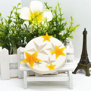 Stampi da forno Stampo in silicone a forma di stelle brillanti per torta fai da te Dessert al cioccolato Attrezzo per la decorazione del fondente Utensili da cucina in resina