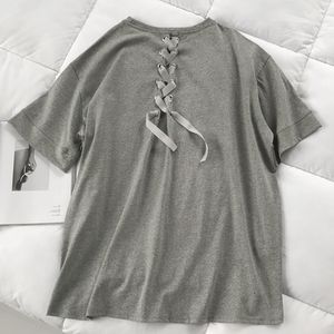 女性のプラスサイズ Tシャツ 6XL 150 キログレー黒 Tシャツ O ネック半袖カジュアルトップス大きな女性 Banage シャツ 230705