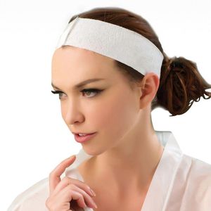 Face Care Devices 100 Pieces Disposable Spa Headbands Stretch Non Woven Soft Skin Hair Band With Convenient Closure For Women Girl 230704