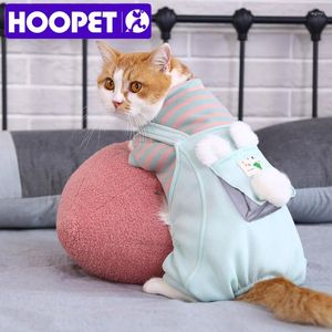 Abbigliamento per cani HOOPET Vestiti per gatti per animali domestici Moda a righe per cani Cappotto per gatti Felpa con cappuccio Felpa Tuta con pantaloni