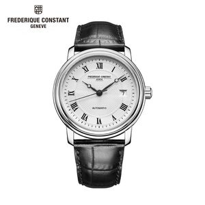 2023 Frederique Constant Fashion Luxury Mens Titta på enkel affär Auto Date Dial Quartz Designer Movement Watches High Quality Montre Wristwatch