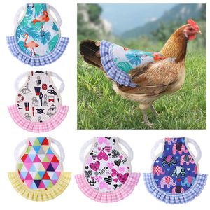 Giubbotto di pollo piuma protettore di fermo posteriore ala protettiva galline anatra vestito di grembiule decorativo con cinturini elastici