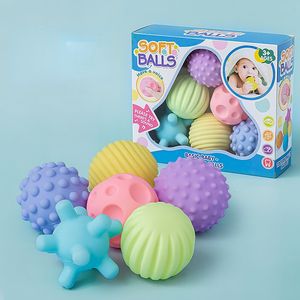 Balloon 6Pcs Textured Multi Ball Set Baby Toy Infant Tactile Senses Children Toys Training Massage Soft 230704