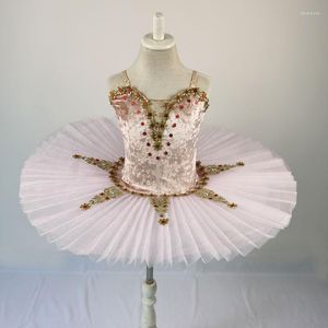 Stage Wear Rosa Tutu di balletto professionale Ragazze Bambino Bambini Adulto Donna Ballerina Costumi da ballo per feste