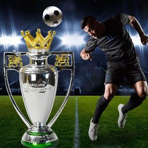 Decorative Objects Figurines Football Trophy Europe Award League Soccer Champion Fan Souvenir Ornament Model European 230704