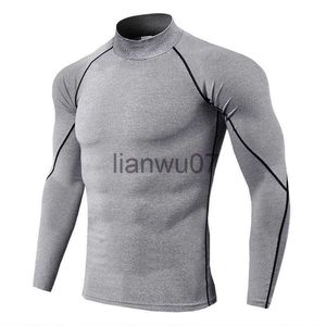 Men's T-Shirts Rashguard Men's Fitness Long Sleeve Tshirt Compression Basketball Training Sports Tights Men Quick Dry Bodybuilding Gym Shirts J230705