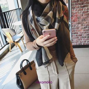 Top Original Bur Home Winter scarves online shop South Korea's East Gate Autumn Scarf Women's Korean Edition Versatile Plaid Color Block Shawl Neckband for warmth