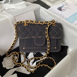 10A TOP quality chain bag designer bag 22S 19cm cowboy crossbody bags lady shoulder bag With box C538