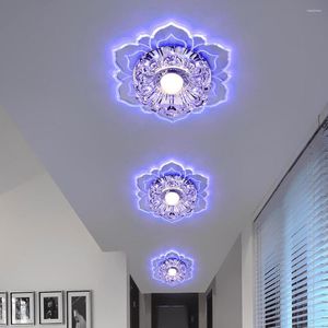 Plafoniere 9W LED Lampada moderna in cristallo Applique da parete Lampade da balcone Portico Corridoio Corridoio Apparecchio per la decorazione domestica