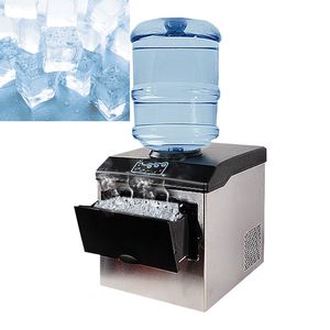 LINBOSS Factory Electric Ice Maker commercial homeuse countertop bullet ice machines Automatic ice cube making machine 25kg/24h