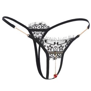 Kobiety seksowna bielizna erotyczna otwarte majtki z kroczem porno koronkowy haft przezroczysta bielizna krocza seks nosić stringi stringi 2191