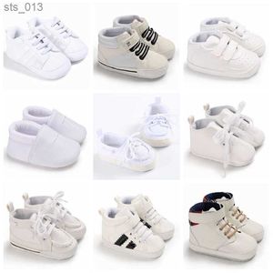 Gentleman-Schuhe für Jungen und Mädchen, weiche Sohle, weiße Schuhe, Freizeit-Sportschuhe, für den ersten Spaziergang für Neugeborene, 0–18 Monate, Bettschuhe L230518