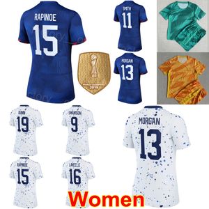 Kobiety Megan Rapinoe Koszulka piłkarska Reprezentacja Julie Ertz Alex Morgan DUNN LLOYD HEATH PRESS LAVELLE Williams Thompson Smith Rodman Koszulka piłkarska Zestawy MeiGuo