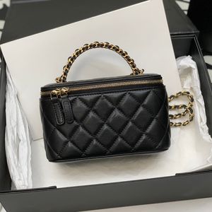 10a bolsa de cosméticos de alta qualidade sacos de designer 17cm senhora bolsa de ombro couro genuíno bolsa crossbody com caixa c071