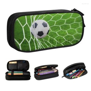 Astuccio per cosmetici Kawaii Astuccio per porta da calcio per ragazzi Gilrs Grande custodia per sport da calcio Materiale scolastico