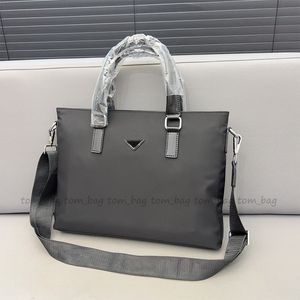 Maletín de lujo para hombre, bolso de negocios, bolso de ordenador, bolsos de diseñador para ordenador portátil, bolsos de mensajero con cremallera, bolso multifuncional negro