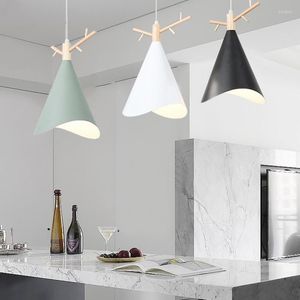 Luminárias pendentes Nordic Restaurant Lamp Bar Iluminação especial Macarone Alpendre Moderno Simples Criativo Led Sala De Jantar