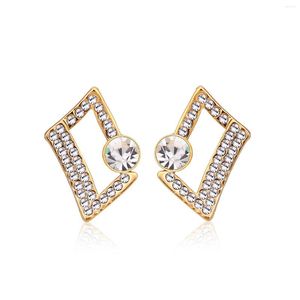 Stud Earrings ER-00061 Fashion Rhinestone Jewlery Gold Plated Luxury For Women 2023 Trending Girlfriend Valentine's Day Gifts