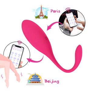 Nxy Vibratoren Neue APP-Steuerung Ei Vibrierende Kegelkugeln Vaginalvibrator G-Punkt Klitoris Stimulator Paar Flirt Sexspielzeug für Frauen 230627