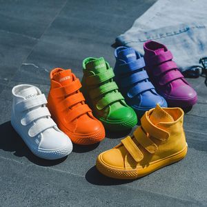 Sneakers Children Canvas Shoes Girls Sneakers High Top Boys Spring Autumn Kids Casual Shoes Footwear Sports 230705