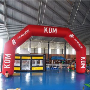 C Shape Entertainment Inflatable Event Archway With Printing Race Competition Inflatable Start Line Arch