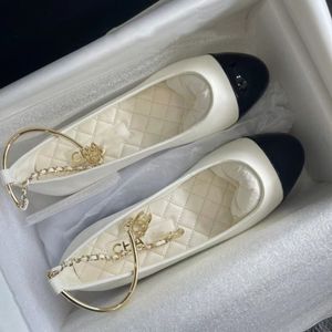Puro original pequeno perfumado sapatos de balé feminino corrente 2023 novo doce plana mary jane camélia sapatos de couro para mulher