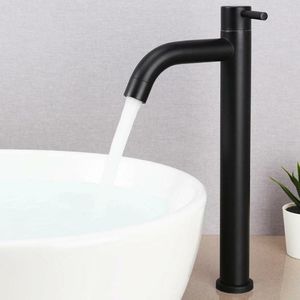 Bathroom Sink Faucets Faucet Basin Single Cold 304 Stainless Steel Water Tap For Counter Kitchen El