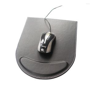Table Mats Double PU Leather Tableware Pad Mat Mouse Support Wrist Mice Gaming Comfort Rest Computer Desk Stationery Accessories