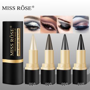 Eye Shadow/Liner Combination MISS ROSE Waterproof Eyeliner Matte Quick-drying Eyeliner Single Head Rich Long Lasting High Quality 4 Color Eye Makeup 230705