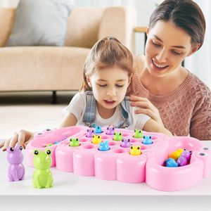 3D-Puzzles für Kinder, Brettspiel, Fangen Sie den Frosch, Spaß beim Bohnenessen, Eltern-Kind-Interaktion, frühpädagogisches Puzzle-Spielzeug, Party-Kind-Spielzeug, Geschenk 230704