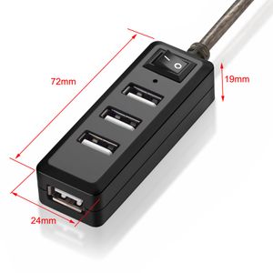 Hubs Bochara 4ports USB 2.0 HUB Förlängningskabel Male till kvinnlig aktiv repeater Byggd IC -chipset Dual skärmad 5m 10m 15m