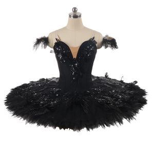 Black Swan Lake Ballet Tutu Profesyonel Yetişkin Klasik Beyaz Tutu Kızlar Mavi Kuş Profesyonel Tutu Bale Gözleme Plakası için C232K