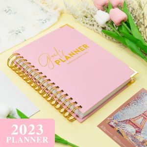 Notepads Sharkbang A5 Weekly Monthly Goal Track Planner Non Dated 112 Sheets Agenda Notebook Diary Paperlaria Journal School Stationery 230704