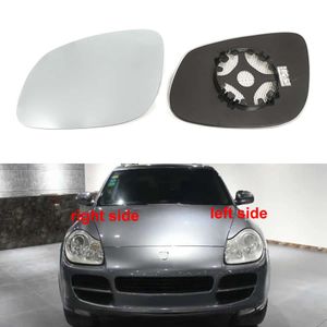 Porsche için Cayenne 2004 2005 Otomobil Aksesuarları Dikiz Aynaları Cam Dış Kapı Yan Ayna Lens Isıtmalı