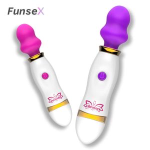 Vibrators 12 Speed Powerful Small AV Wand Female Vulva Massager Clitoral Stimulation Vibrator for Women Adult Masturbation Sex Toys 230627