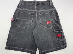 Herrshorts Retro gymshorts herr löst mode y2k denim hip hop fritids träningsbyxor breda ben mångsidig cargo streetwear 230705