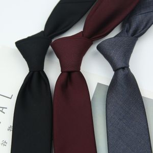 Tie Clips 7CM Academic British Style Navy Khaki Wine Black Solid Striped Nylon Jacquard Weave for Man Business Wedding Party Necktie 230704