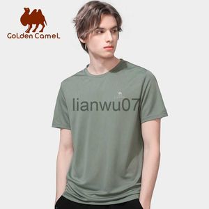 Herren-T-Shirts, GOLDEN CAMEL, Wander-T-Shirts, Outdoor-Sport, Freizeit, Angeln, T-Shirt für Damen, Sommer, Oneck, taktisches, bequemes T-Shirt für Herren J230705