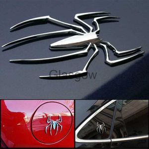 Adesivos de carro 3D Adesivos de carro HOT Universal Metal Spider Shape Emblema Cromado 3D Carro Caminhão Motor Decalque Adesivo x0705
