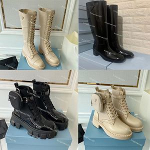 Botas Designer Womens Cowboy Boots Monolith Mulheres Rois Ankle Boot Genuíno Couro Sapato Cloudbust Thunder Sapatos Militar Inspirado Combate Motocicleta Sapato