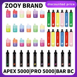 disposable e cigarettes original zooy apex 5000 puffs vapes pen puffbar 5000 puffs 5000 vapers desechables jetable savage vape poco Factory price