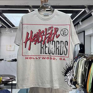 T-shirt da uomo Foto reale T-shirt Hellstar American High Street Hip Hop scommessa Stampa HELLSTAR T-shirt Uomo Donna Estate manica corta Top Tee T230921