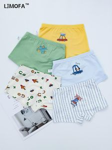 Shorts Ljmofa 5 Pcs Children Underwear Cotton Panties for Boys Rocket Car Cartoon Boxer Shorts Kids Triangle Briefs Boys Knickers B181